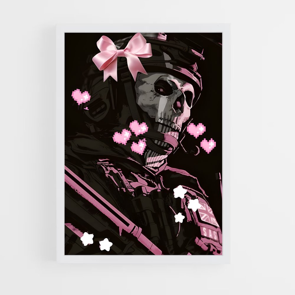 Poster Pink Skull Brigade – affiche Call of Duty (vue 3)